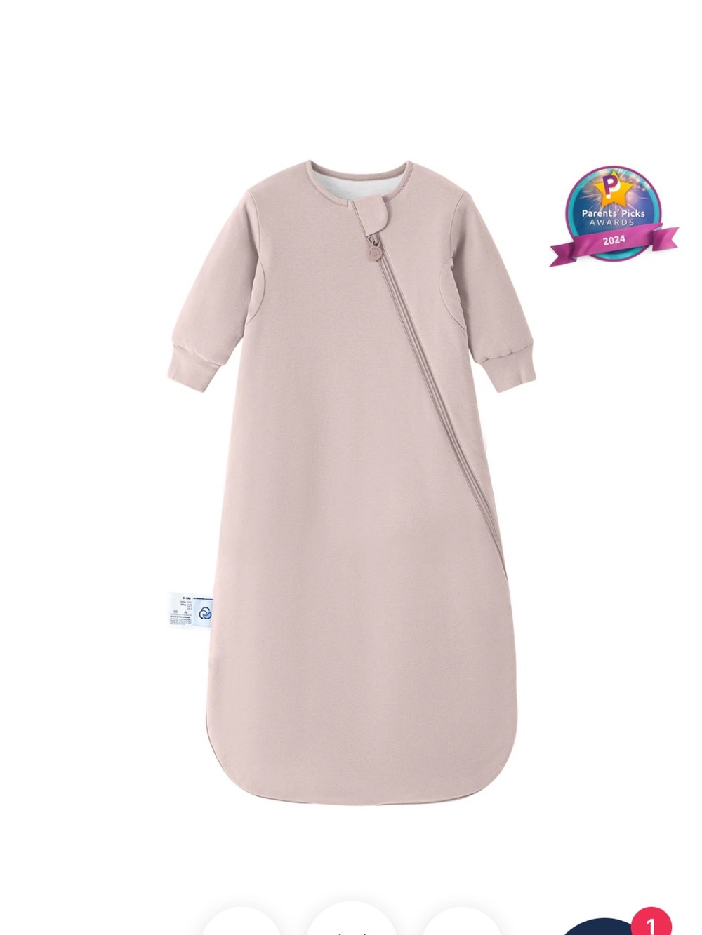 Kaiya Baby Long-Sleeve 2.5 tog Sleep Sack in Mauve - Cozy Wearable Blanket